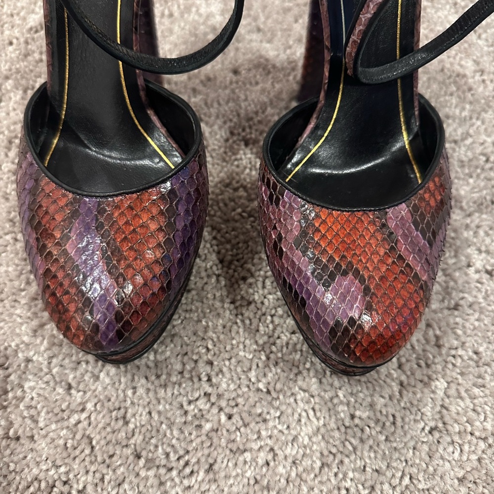 Gucci Charlotte Python Platform Women's Multicolo… - image 4